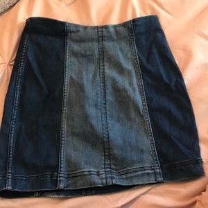 Free people jean skirt